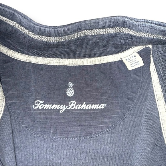 TOMMY BAHAMA Tobago Bay Half-Zip Short-Sleeve Dress - XL Ocean Blue - Picture 10 of 13